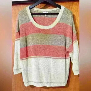 Joie light weight sweater top 100% linen size M